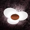 TopLight CLOVER APPLIQUE-PLAFONIERA D.100 CM 6 LUCI CORTEN 1114-100-CO