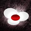 TopLight CLOVER APPLIQUE-PLAFONIERA D.100 CM 6 LUCI ROSSO 1114-100-RO