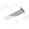 TopLight FLIGHT APPLIQUE-PLAFONIERA MEDIA SILVER CCT 1180-55-SI