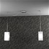 TopLight CRAZY SOSPENSIONE 2 LUCI ATTACCO E27 IN METALLO CROMO E VETRO SOFFIATO SPOSTABILI