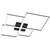 TopLight FOUR SQUARES APPLIQUE-PLAFONIERA 90 CM. NERO 1162-90-NE