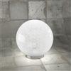TopLight GLITTER LAMPADA DA TAVOLO D30 CM 1 LUCE ATTACCO E27 IN VETRO EFFETTO BRILLANTE