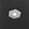 TopLight HEXAGON APPLIQUE-PLAFONIERA 1 LUCE FOGLIA ARGENTO 1142-1L-FA