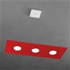 TopLight PATH SOSPENSIONE 3 LUCI ROSSO 1141-S3 R-RO