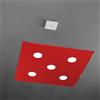 TopLight PATH SOSPENSIONE 5 LUCI ROSSO 1141-S5-RO