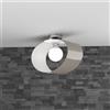 TopLight LAP PLAFONIERA D.42 CM 1 LUCE ATTACCO E27 TORTORA IN VETRO