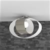 TopLight LAP PLAFONIERA D.52 CM 1 LUCE ATTACCO E27 TORTORA IN VETRO