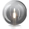 TopLight ECLIPSE LAMPADA DA TAVOLO BIANCO 1 LUCE ATTACCO G9 VETRO FUME
