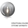 TopLight ECLIPSE LAMPADA DA TAVOLO OTTONE SATINATO 1 LUCE ATTACCO G9 VETRO FUME