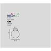 TopLight ECLIPSE PLAFONIERA BIANCO 1 LUCE ATTACCO G9 VETRO BIANCO FOG
