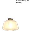 TopLight PLAFONIERA BIANCO VETRO ALPHA AMBRA 1176BI-PL1 ALPHA-AM