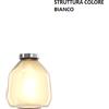 TopLight PLAFONIERA BIANCO VETRO BETA AMBRA 1176BI-PL1 BETA-AM