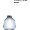 TopLight PLAFONIERA BIANCO VETRO BETA BLU 1176BI-PL1 BETA-BL