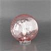 TopLight MOON LAMPADA DA TAVOLO D30 CM 1 LUCE ATTACCO E27 VETRO TRASPARENTE E ROSSO