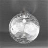 TopLight MOON PLAFONIERA D40 CM 1 LUCE ATTACCO E27 VETRO TRASPARENTE E BIANCO