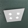 TopLight NOTE APPLIQUE PLAFONIERA 4 LUCI ATTACCO GX53 GRIGIO