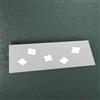 TopLight NOTE APPLIQUE PLAFONIERA 5 LUCI ATTACCO GX53 GRIGIO
