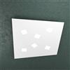TopLight NOTE APPLIQUE PLAFONIERA 6 LUCI ATTACCO GX53 BIANCO