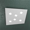 TopLight NOTE APPLIQUE PLAFONIERA 6 LUCI ATTACCO GX53 GRIGIO