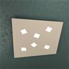 TopLight NOTE APPLIQUE PLAFONIERA 6 LUCI ATTACCO GX53 SABBIA