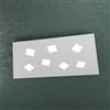 TopLight NOTE APPLIQUE PLAFONIERA 7 LUCI ATTACCO GX53 GRIGIO