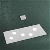 TopLight NOTE SOSPENSIONE 5 LUCI ATTACCO GX53 GRIGIO