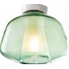 TopLight PLAFONIERA CROMO VETRO ALPHA VERDE 1176CR-PL1 ALPHA-VE