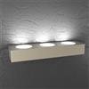 TopLight PLATE APPLIQUE 3 LUCI MONOEMISSIONE SABBIA 1129-A3-SA