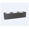 TopLight PLATE APPLIQUE 6 LUCI BIEMISSIONE GRIGIO ANTRACITE 1129-A6-GA