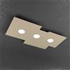 TopLight PLATE PLAFONIERA 3 LUCI SABBIA 1129-PL3 R-SA