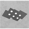 TopLight PLATE PLAFONIERA 6 LUCI GRIGIO ANTRACITE 1129-PL6 R-GA