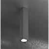 TopLight PLATE PLAFONIERA TUBO H.50 1 LUCE GRIGIO ANTRACITE 1129-PL50-GA