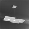 TopLight PLATE SOSPENSIONE 3+2 LUCI BIEMISSIONE GRIGIO 1129-S3 R+2-GR