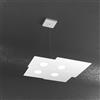 TopLight PLATE SOSPENSIONE 4 LUCI QUADRA BIANCO 1129-S4-BI