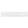 TopLight SOSP. BIANCO 3 LUCI RETTANGOLARE VETRI PICCOLI (2 AMBRA+1 BRONZO) 1194BI-S3 RP-AB