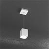TopLight PLATE SOSPENSIONE TUBO H.10 1 LUCE BIANCO 1129-S10-BI