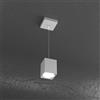 TopLight PLATE SOSPENSIONE TUBO H.10 1 LUCE GRIGIO 1129-S10-GR