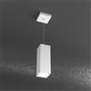 TopLight PLATE SOSPENSIONE TUBO H.25 1 LUCE BIANCO 1129-S25-BI