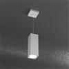TopLight PLATE SOSPENSIONE TUBO H.25 1 LUCE GRIGIO 1129-S25-GR