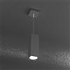 TopLight PLATE SOSPENSIONE TUBO H.25 1 LUCE GRIGIO ANTRACITE 1129-S25-GA