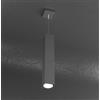 TopLight PLATE SOSPENSIONE TUBO H.50 1 LUCE GRIGIO ANTRACITE 1129-S50-GA
