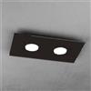 TopLight PATH PLAFONIERA 2 LUCI MARRONE 1141-PL2 R-MA