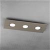 TopLight PATH PLAFONIERA 3 LUCI TORTORA SCURO 1141-PL3 R-TS