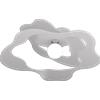 TopLight RIPPLES PLAFONIERA D70 CM 1 LUCE ATTACCO E27 IN METALLO BIANCO