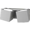 TopLight ROTATION APPLIQUE 2 LUCI ATTACCO GX53 ORIENTABILE GRIGIO