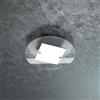 TopLight ROUND APPLIQUE PLAFONIERA D50 CM 2 LUCI ATTACCO E27 IN METALLO E VETRO