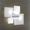TopLight SHADOW-45 APPLIQUE-PLAFONIERA 4 LUCI FOGLIA ARGENTO 1088-45-FA