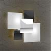 TopLight SHADOW-45 APPLIQUE-PLAFONIERA 4 LUCI NERA 1088-45-NE