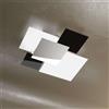 TopLight SHADOW-70 APPLIQUE-PLAFONIERA 4 LUCI NERA 1088-70-NE