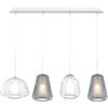 TopLight SOSPENSIONE BIANCO 4 LUCI RETTANGOLARE (ALPHA TR) (BETA TR) (GAMMA 2X FU) 1176BI-S4 R ABG-TF